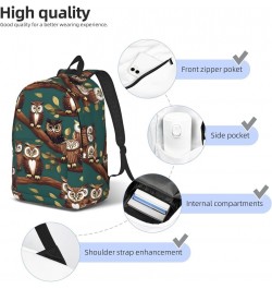 Magic Owel Print Lightweight Travel Canvas Backpack Casual Daypack For Men Women Work, Sports, Beach Black Small $24.23 Backp...