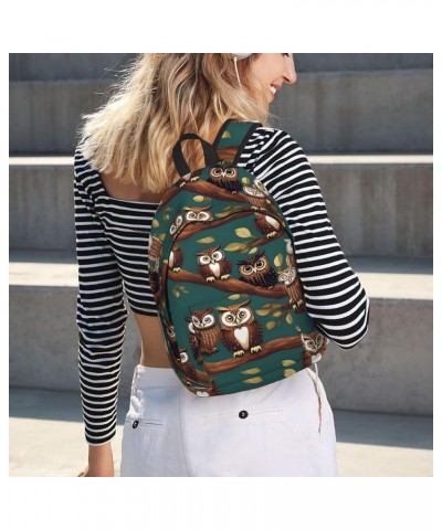 Magic Owel Print Lightweight Travel Canvas Backpack Casual Daypack For Men Women Work, Sports, Beach Black Small $24.23 Backp...