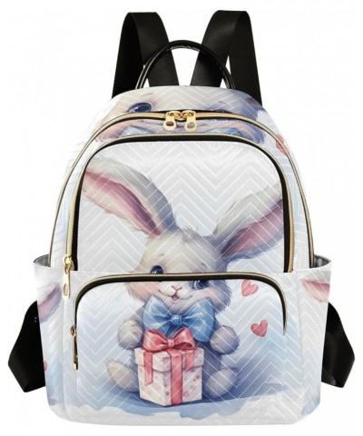 Small Backpack Purse for Women, White Rabbit Gift Travel Bag Casual Daypack Shoulder Bag Small $19.43 Backpacks