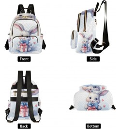 Small Backpack Purse for Women, White Rabbit Gift Travel Bag Casual Daypack Shoulder Bag Small $19.43 Backpacks