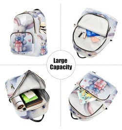 Small Backpack Purse for Women, White Rabbit Gift Travel Bag Casual Daypack Shoulder Bag Small $19.43 Backpacks