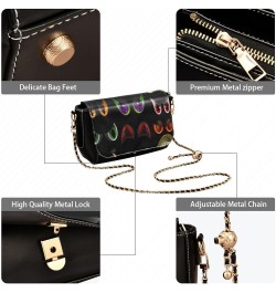 Crossbody Bags for Women Trendy Women's Black Shoulder Bag Small PU Leather Flap Cross Body Bag Handbags Pattern15 $24.18 Cro...