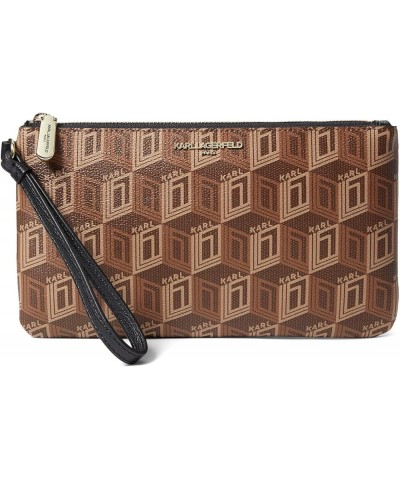 Maybelle SLG Essential Wristlet Brown Logo $27.60 Wristlets