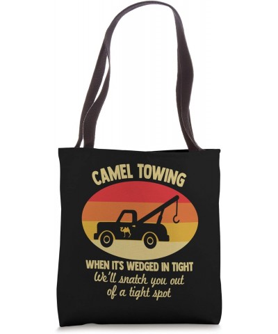 Camel Towing Retro Adult Camel Toe Funny Saying Tote Bag $10.75 Totes