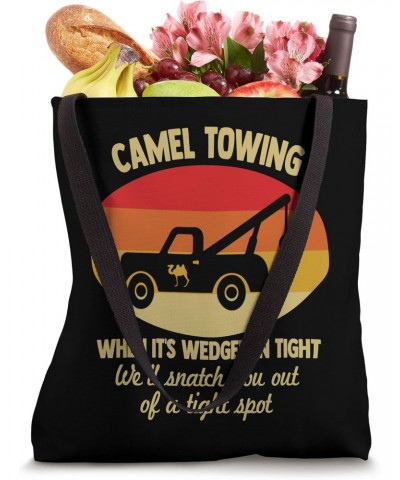 Camel Towing Retro Adult Camel Toe Funny Saying Tote Bag $10.75 Totes