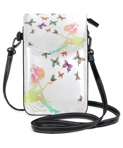 Crossbody Bag Vintage Cell Phone Pouch Wallet with Credit Card Slots Small Shoulder Bag Butterfly 13 $15.29 Crossbody Bags