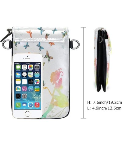 Crossbody Bag Vintage Cell Phone Pouch Wallet with Credit Card Slots Small Shoulder Bag Butterfly 13 $15.29 Crossbody Bags