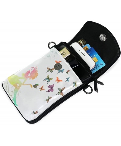 Crossbody Bag Vintage Cell Phone Pouch Wallet with Credit Card Slots Small Shoulder Bag Butterfly 13 $15.29 Crossbody Bags