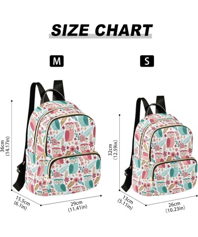 Mini Backpack Purse for Women Lightweight Girls Small Size Cartoon Owl Print School Teens College Traveling Medium $14.19 Bac...