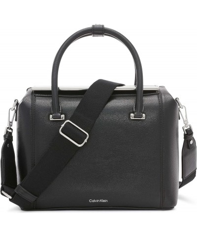 Perry Organizational Dome Satchel Black/Silver $61.28 Satchels