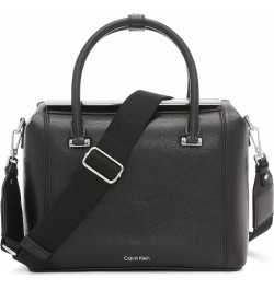 Perry Organizational Dome Satchel Black/Silver $61.28 Satchels