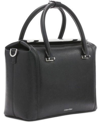 Perry Organizational Dome Satchel Black/Silver $61.28 Satchels