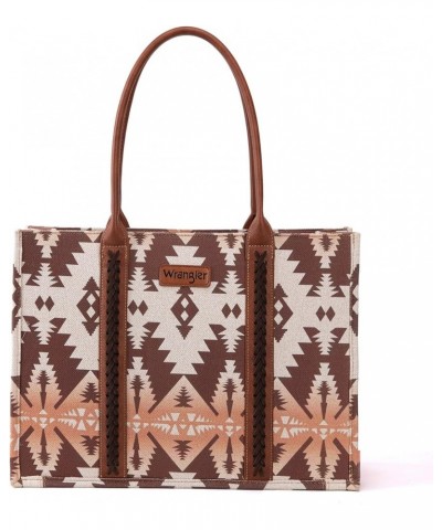 Wrangler Tote Bag for Women Aztec Top Handle Satchel Purse Boho Shoulder Handbags Angel Diamond Camel $40.49 Totes