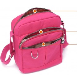 Casual Nylon Purse Handbag Crossbody Bag Waterproof Shoulder Bag for Women Red $12.50 Crossbody Bags