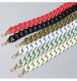 Replacement Chain White Green Red Luxury Strap Women Acrylic Shoulder Chains Handbag Purse Replacement Chain Strap Set with B...