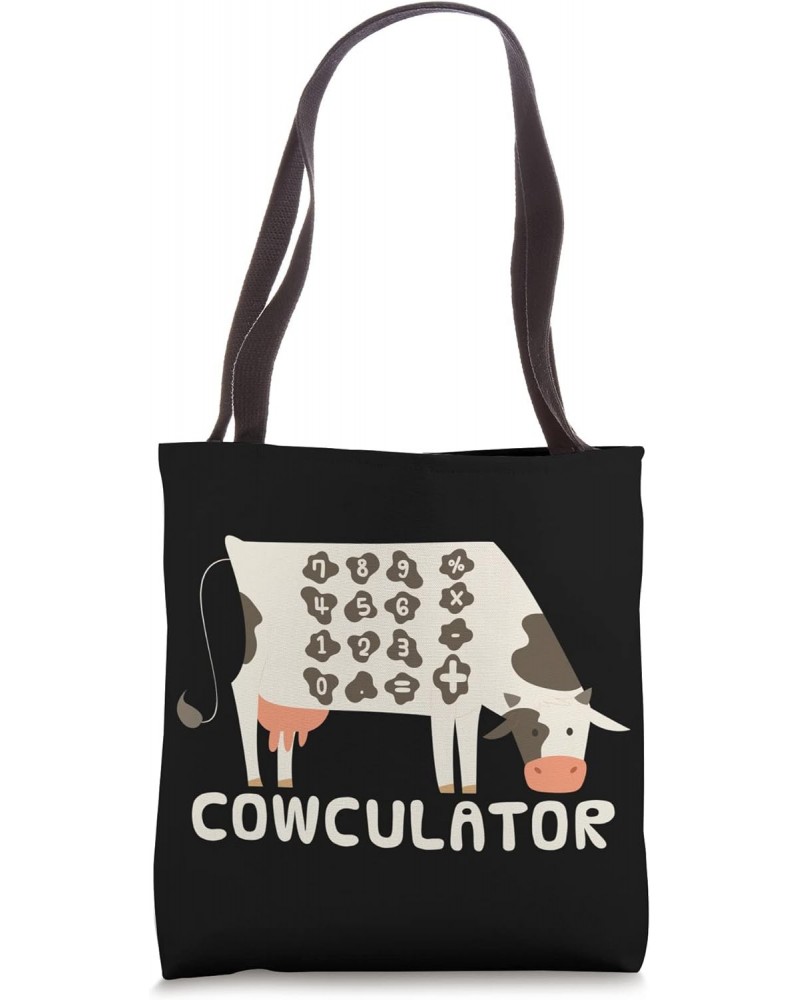 Funny Math Mathematics - Cowculator Tote Bag $12.97 Totes