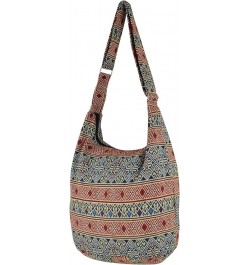 Hobo Sling Bags For Women Crossbody Bag Thai Top Handmade Shoulder Bag with Adjustable Strap Tribe-07 $10.50 Shoulder Bags