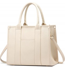 The Tote Bag Crossbody Purses for Women Shoulder Bag Handbags PU Leather Top Handle Bags with zipper Beige $18.54 Totes