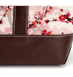 Tote Bags, Large Tote Bag, Tote Bag with Zipper, Red Blossom Retro Painting, Womens Tote Bag Design 2122 $23.99 Totes