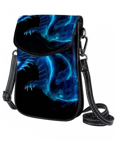 Faux Leather Crossbody Bag for Women, Messenger Bag, Shoulder Bag, Dragon Pattern Art $12.96 Crossbody Bags