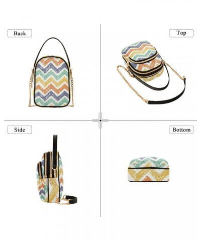 Small Crossbody Bags for Women Trendy Rainbow Stripes Travel Sling Bag Women's Crossbody Handbags Satchel Bags $11.44 Satchels