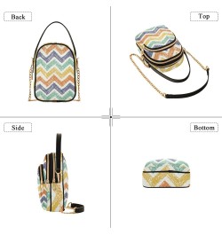 Small Crossbody Bags for Women Trendy Rainbow Stripes Travel Sling Bag Women's Crossbody Handbags Satchel Bags $11.44 Satchels