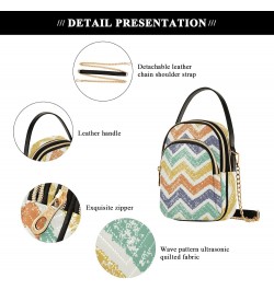 Small Crossbody Bags for Women Trendy Rainbow Stripes Travel Sling Bag Women's Crossbody Handbags Satchel Bags $11.44 Satchels