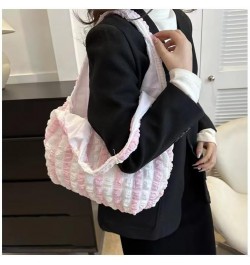 Large Bubble Hobo Bags for Women Bubble Tote Bag Cloud Shoulder Bag Hobo Bag Casual Purses Satchel Work Bag, Hobo White+pink ...