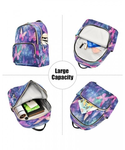 Butterfly Beautiful Fashion Backpack Purse Ladies Fashion Rucksack Travel Shoulder Bag Casual Daily Backpack Medium $20.71 Ba...