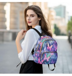 Butterfly Beautiful Fashion Backpack Purse Ladies Fashion Rucksack Travel Shoulder Bag Casual Daily Backpack Medium $20.71 Ba...