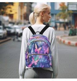 Butterfly Beautiful Fashion Backpack Purse Ladies Fashion Rucksack Travel Shoulder Bag Casual Daily Backpack Medium $20.71 Ba...