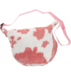 2 Pcs Plush Shoulder Bag Polyester Simple Suspenders Women's Pink $9.04 Crossbody Bags