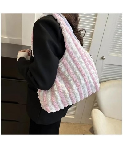 Large Bubble Hobo Bags for Women Bubble Tote Bag Cloud Shoulder Bag Hobo Bag Casual Purses Satchel Work Bag, Hobo White+pink ...