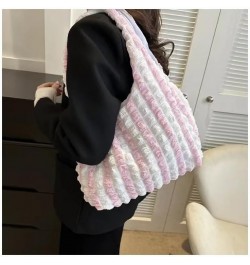 Large Bubble Hobo Bags for Women Bubble Tote Bag Cloud Shoulder Bag Hobo Bag Casual Purses Satchel Work Bag, Hobo White+pink ...