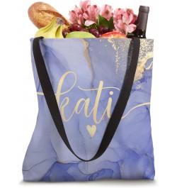 Katie Letter K Initial Cute Purple Personalized Tote Bag $15.07 Totes