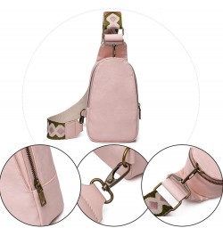 The Sling Crossbody Bag PU Leather Bohemia Style Embroidered Guitar Strap Small Backpack Purse Chest Bags, for Women Men Day ...