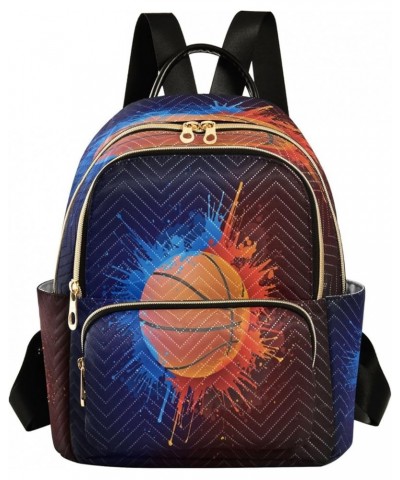 Basketball Fashion Backpack Purse Ladies Fashion Rucksack Travel Shoulder Bag Casual Daily Backpack Medium $16.28 Backpacks