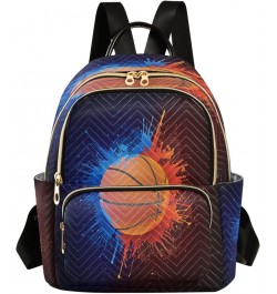 Basketball Fashion Backpack Purse Ladies Fashion Rucksack Travel Shoulder Bag Casual Daily Backpack Medium $16.28 Backpacks