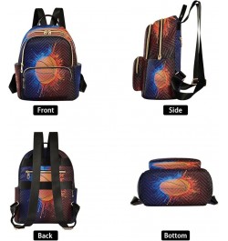 Basketball Fashion Backpack Purse Ladies Fashion Rucksack Travel Shoulder Bag Casual Daily Backpack Medium $16.28 Backpacks