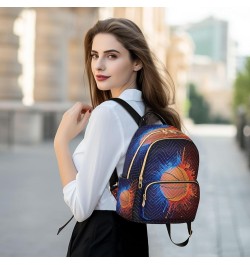 Basketball Fashion Backpack Purse Ladies Fashion Rucksack Travel Shoulder Bag Casual Daily Backpack Medium $16.28 Backpacks