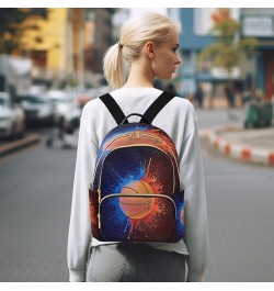 Basketball Fashion Backpack Purse Ladies Fashion Rucksack Travel Shoulder Bag Casual Daily Backpack Medium $16.28 Backpacks