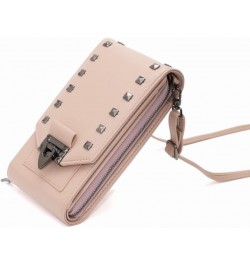 Leather Crossbody Bags for Women, Small Crossbody Phone Bags Cellphone Wallet Purse for Women, Fashion Rivet Bag Red $14.40 C...