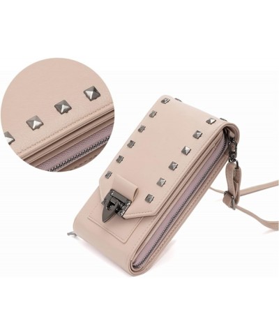 Leather Crossbody Bags for Women, Small Crossbody Phone Bags Cellphone Wallet Purse for Women, Fashion Rivet Bag Red $14.40 C...