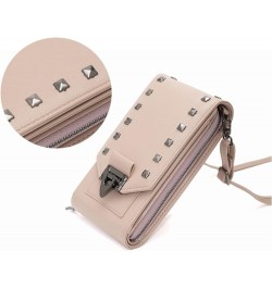 Leather Crossbody Bags for Women, Small Crossbody Phone Bags Cellphone Wallet Purse for Women, Fashion Rivet Bag Red $14.40 C...