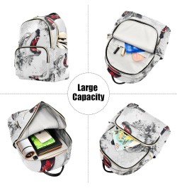 Mini Backpack Purse for Women, Fierce Wolf Travel Bag Casual Daypack Shoulder Bag Small $18.55 Backpacks