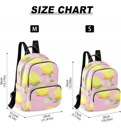 Tangerine Fruit Pattern Women's Backpack Wallet Casual Small Backpack Fashion Women's Travel Bag School Backpack Color142 Sma...