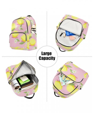 Tangerine Fruit Pattern Women's Backpack Wallet Casual Small Backpack Fashion Women's Travel Bag School Backpack Color142 Sma...