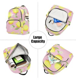 Tangerine Fruit Pattern Women's Backpack Wallet Casual Small Backpack Fashion Women's Travel Bag School Backpack Color142 Sma...