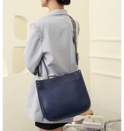 Crossbody Bag for Women Vintage Messenger Shoulder Purse Designer Hobo Bag Satchel with Detachable Shoulder Strap Dark Blue $...