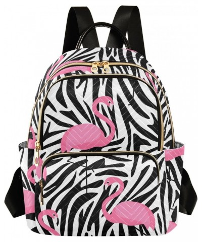 Flamingos Fashion Backpack Purse for Women Multipurpose Casual Daypack with Multi Pockets & Secured Zipper Anti-Theft Rucksac...